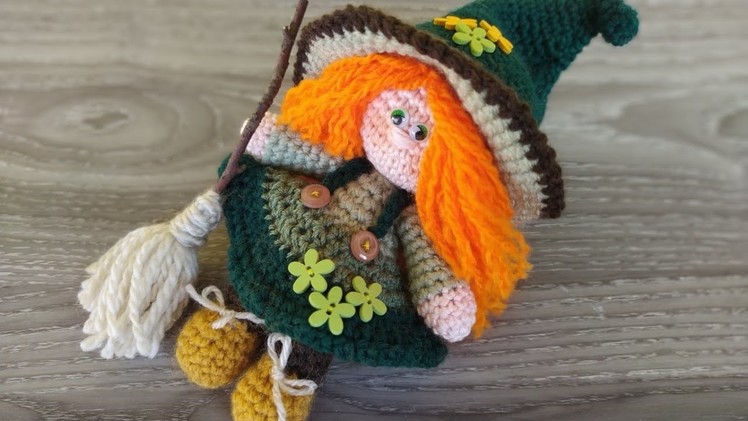 Bambola Strega Amigurumi Uncinetto Halloween ???????? Witch Doll Crochet Amigurumi ????Muñeca Brujita Crochet