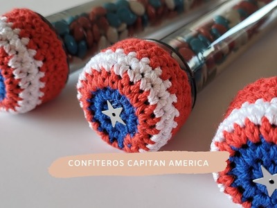 Capitán América Candy Bar #confiteros #ganchillo