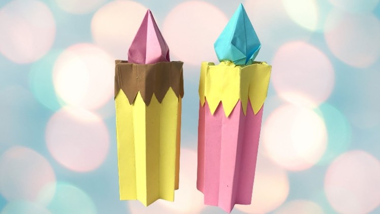 DIY Origami Candle Craft | #Shorts