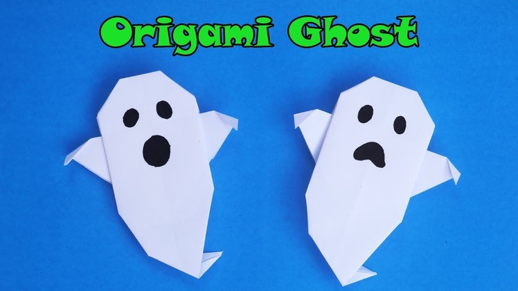 Easy Origami Ghost Halloween Craft