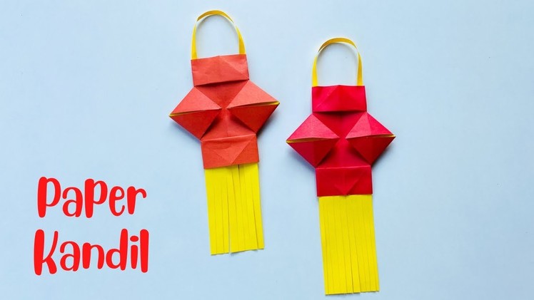Easy Paper Kandil Making For Diwali | Diwali Decoration ideas | DIY Aakash Kandil #diwalicraft
