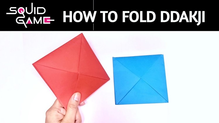 How to Make Ddakji | DIY Squid Game Paper Flipping Game | NARRATED Instructions!