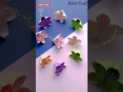 How to make paper flower. Easy paper crafts. Easy paper flower. paper craft#shorts#diy#origami