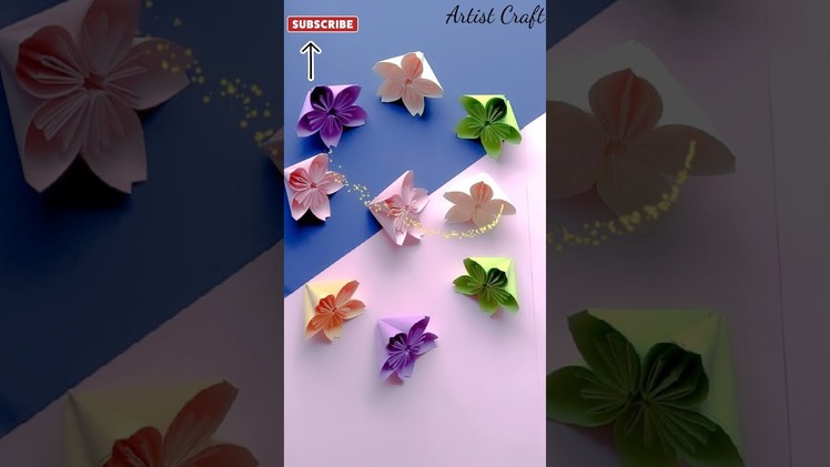How to make paper flower. Easy paper crafts. Easy paper flower. paper craft#shorts#diy#origami