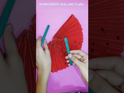 How to make pop-up paper fan | DIY origami #shorts