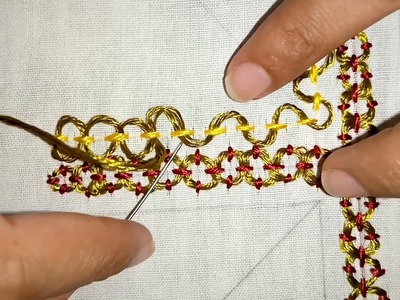 New Stitch design, Hand embroidery work