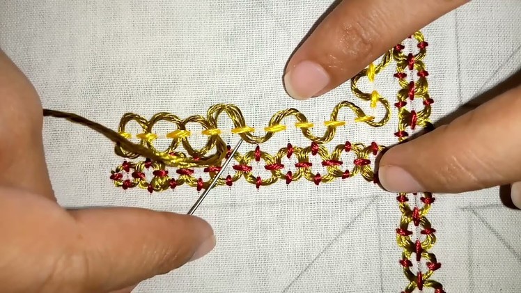 New Stitch design, Hand embroidery work