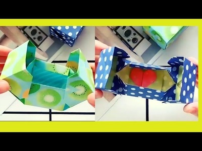 Origami Box Folding ll  How to Make Beautiful Box with Paper ll DIY Origami #shortvideo