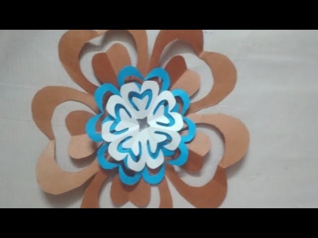Paper craft idea for decoration.beautiful paper flower cutting.paper craft