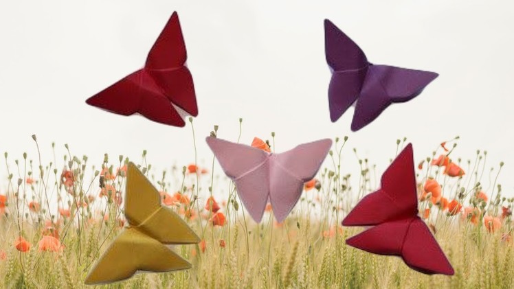 Beautiful Paper Butterflies - Easy Origami Paper Craft