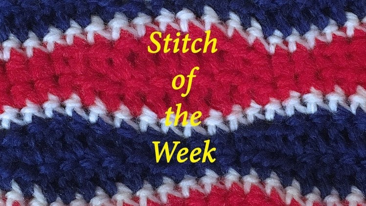 Crochet Stitch of the Week - Lemon Peel Stitch A #2