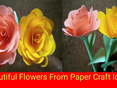 DIY | Beautiful Flowers | From Paper Craft Ideas | Watch Viral India |
