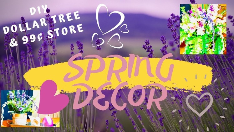 DIY BEAUTIFUL SPRING CENTERPIECES & DECOR | CRAFT WITH ME | DOLLAR TREE & 99¢ STORE | INEXPENSIVE