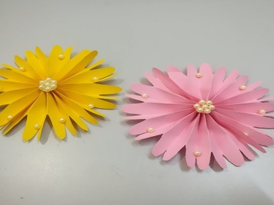 Diy flores de papel - Easy paper flowers - paper flower making - Flor de Origami