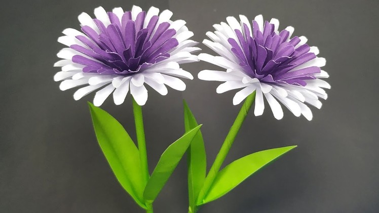 DIY Paper Beautiful Stick Flower - Easy Paper Flower Idea - Flower Making - Abigail Paper Crafts