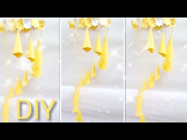 DIY wall hanging  with paper