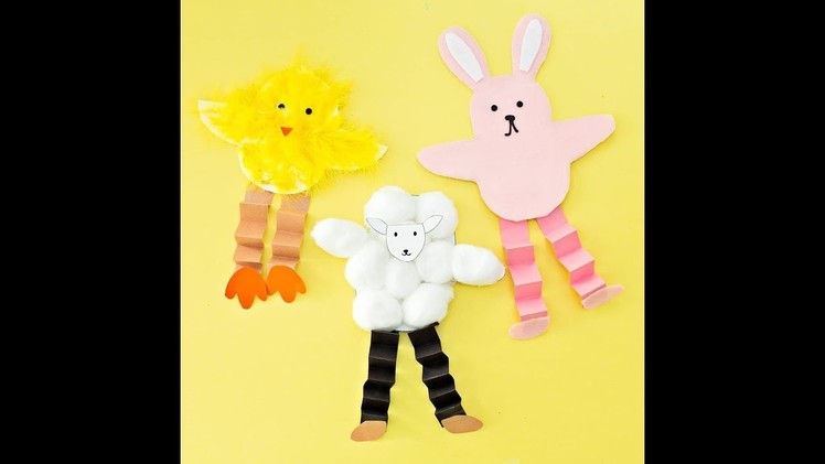 Easter Bunny Chick Sheep Craft