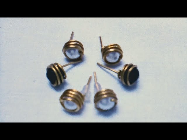 Easy diy earrings, do it yourself , handmade accessories#