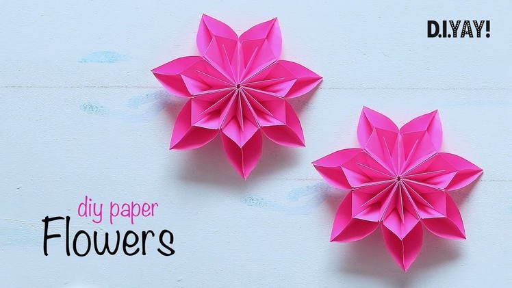 Easy Paper Flowers | Flower Making | DIY