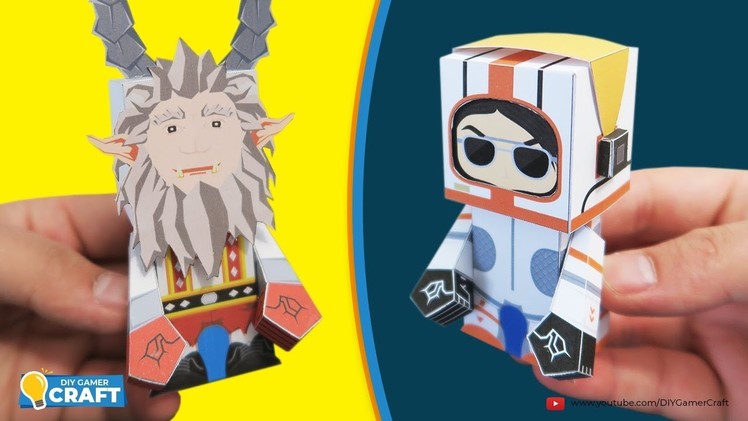 Fortnite: MOONWALKER & SENTRY GUNNER KRAMPUS Paper Craft (DIY)