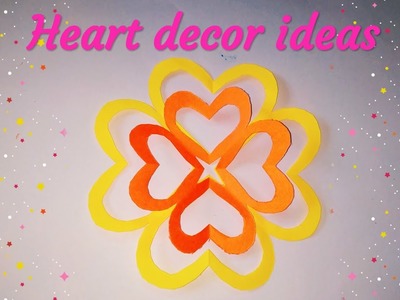 Heart paper design | paper cutting heart design | heart paper flowers | sweety trendzzz