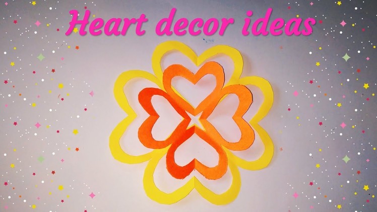 Heart paper design | paper cutting heart design | heart paper flowers | sweety trendzzz