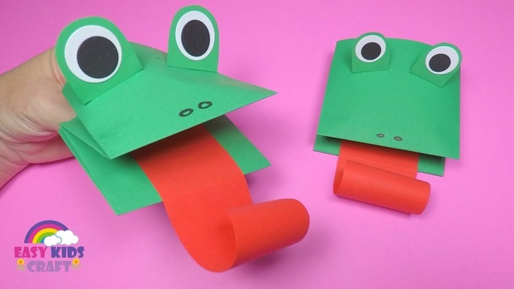 How to Make a Paper Frog Puppet | Fun Paper Crafts