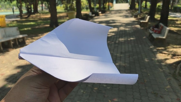 How to make paper airplane that flies for a long time  - Airplane Tutorial #16