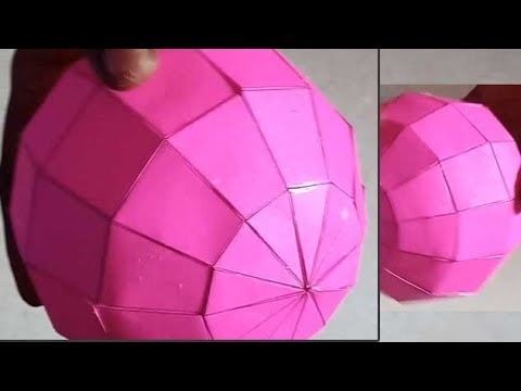 How to make Paper Sphere - Hollow Sphere out of Paper