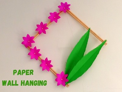How to Make Paper Wall Hanging Very Easy And Simple | DIY Paper Flower Wall Decoration ideas