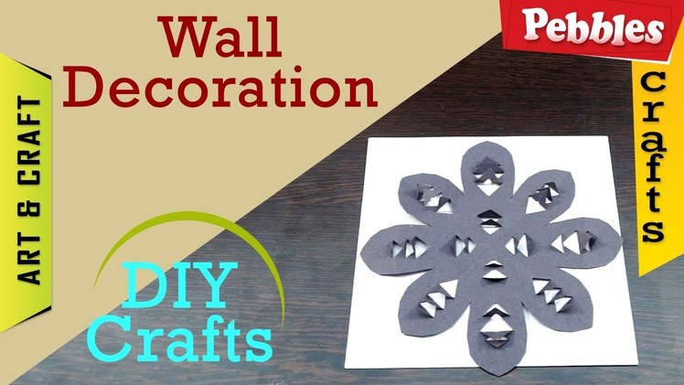 How to make wall decoration with Craft Paper | DIY Crafts for kids | in English