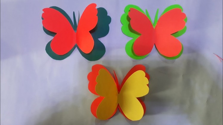 Paper butterfly.paper Butterfly.paper butterfly origami.How to make easy,beautiful paper butterfly
