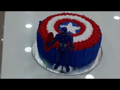 Today's trend captain America cakes!DIY how to make cake !captain america !diy cake! photo cake! DIY