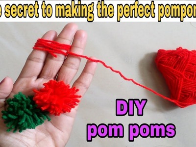 Wool pom pom|How to make woolen pompom|woolen gonda