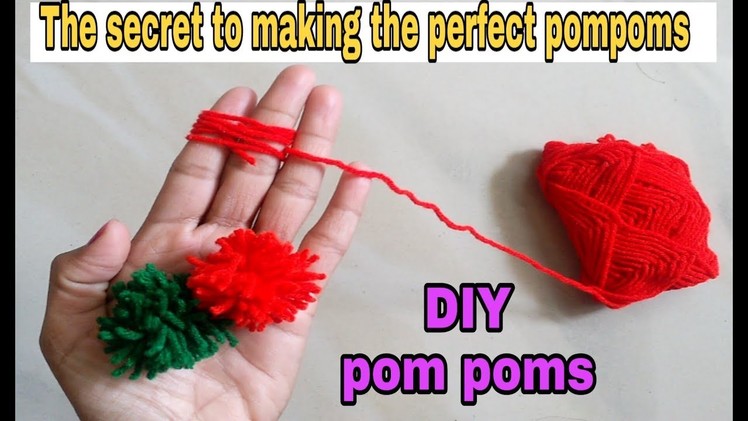 Wool pom pom|How to make woolen pompom|woolen gonda