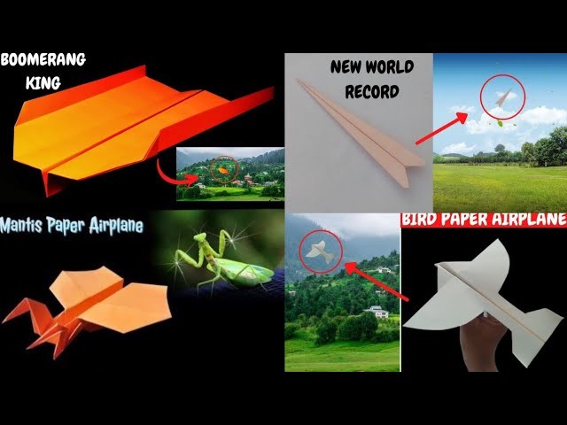 4 best paper airplane | How to make paper planes | Paper airplane instructions