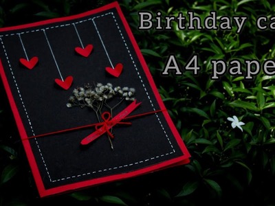 Birthday card using A4 paper | diy gift |birthday gift | A4 paper card | 5