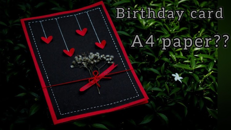 Birthday card using A4 paper | diy gift |birthday gift | A4 paper card | 5