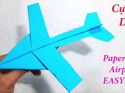 Cách làm máy bay giấy bay xa | Máy bay giấy bay xa đơn giản, cực dễ #61