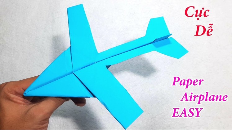 Cách làm máy bay giấy bay xa | Máy bay giấy bay xa đơn giản, cực dễ #61