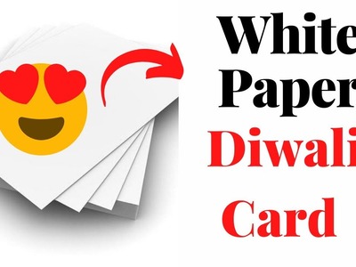 Cute Diwali Card using White Paper | DIY Diwali Card | Diwali Special Card