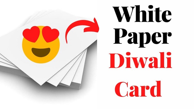 Cute Diwali Card using White Paper | DIY Diwali Card | Diwali Special Card
