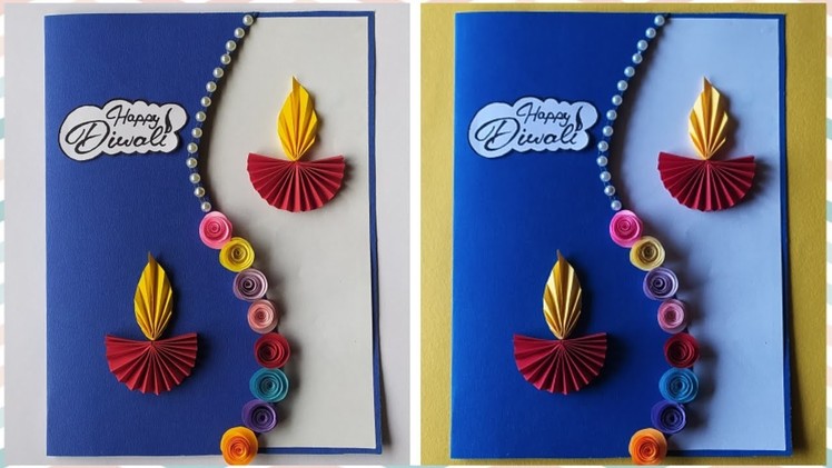 Diy Diwali greeting card | Diwali card making | Diwali card ideas | Diwali cards handmade||