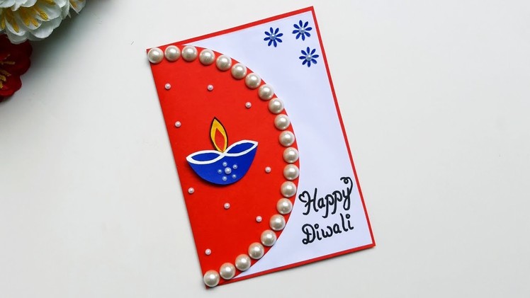 DIY Diwali Greeting Card. Handmade Diwali card making ideas. How to make greeting card for Diwali