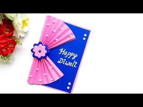 DIY Diwali Greeting Card. Handmade Diwali card making ideas. How to make greeting card for Diwali