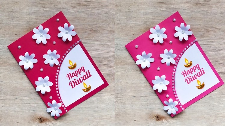 DIY Diwali Greeting Card • Handmade diwali card making • how to make diwali card • diwali card ideas