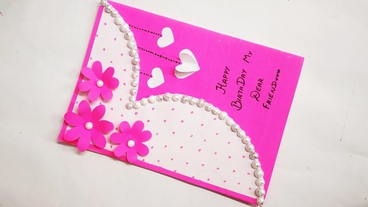 DIY Easy and Beautiful Birthday Card - Handmade Happy Birthday Gift #shorts