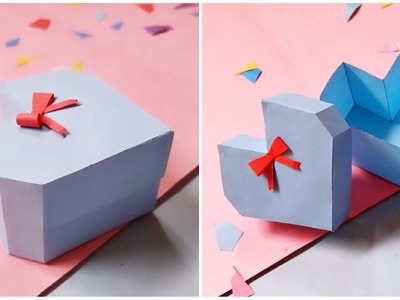 DIY Gift Box.How to make easy Paper Love Gift Box?Gift ideas|
