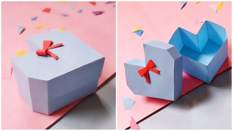 DIY Gift Box.How to make easy Paper Love Gift Box?Gift ideas|