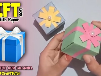 Diy gift box???? paper craft ideas???? gift box????#shorts #papercraft #diy #gift #diwali #decoration #art